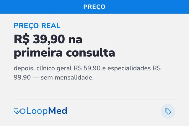 Quanto custa uma consulta médica online?