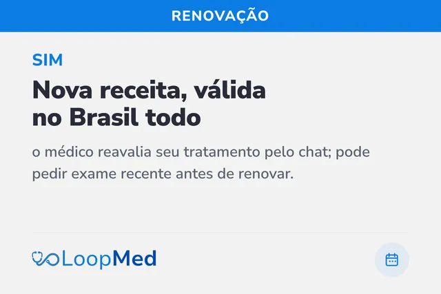 Como renovar receita de uso contínuo online?